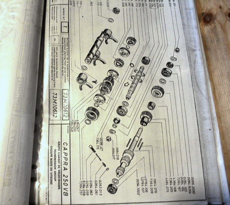 Handbok/sprängskiss till Montesa 250 cc 1974-1978