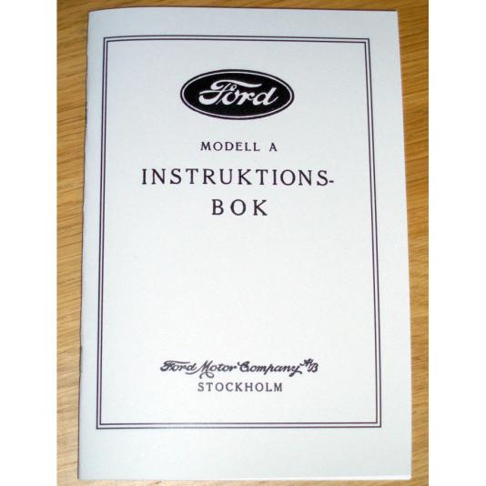 Instruktionsbok A-Ford Personbil