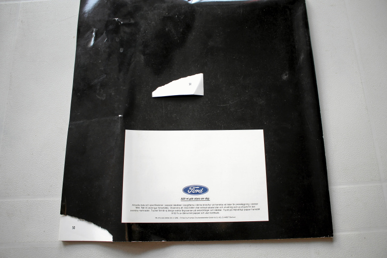 FORD SCORPIO BROSCHYR