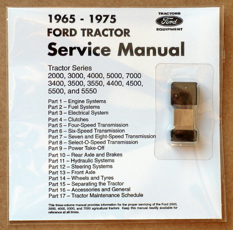 Verkstadshandbok Ford Traktorer 1965-1975 på USB