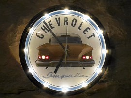 CHEVROLET IMPALA -58 Clock med belysning säljes
