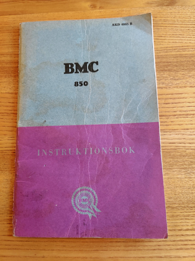 BMC 850 instruktionsbok