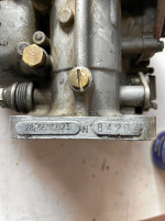 Weber 28/36 DCD23, 2-portsförgasare+ insug V4-motor