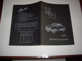 Instruktionsbok SAAB 92 B
