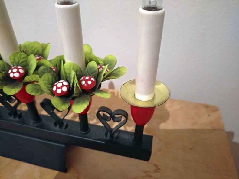 Adventsljusstake Philips retro i smide