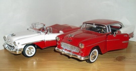 1:124 Chev. Bel Air och Oldsmobile Super -55