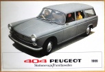 Broschyr Peugeot 404 stationsvagn 1969