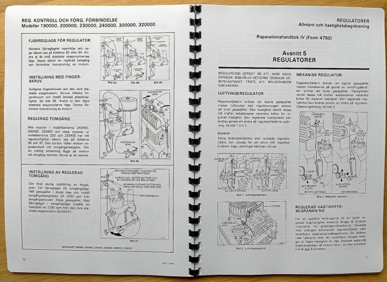 Verkstadshandbok Briggs & Stratton Motorer