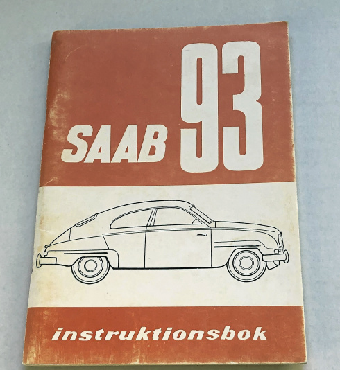 SAAB - instruktionsbok.