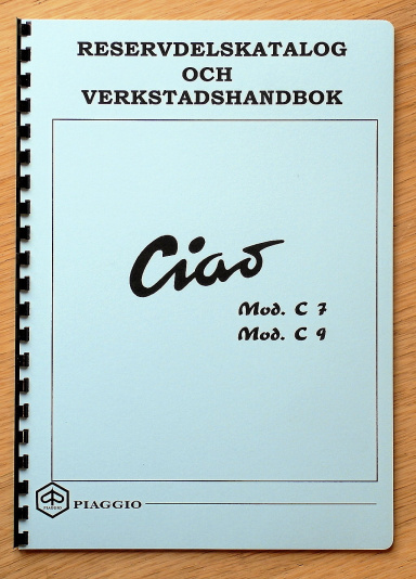 Verkstadshandbok + Reservdelskatalog Ciao Moped