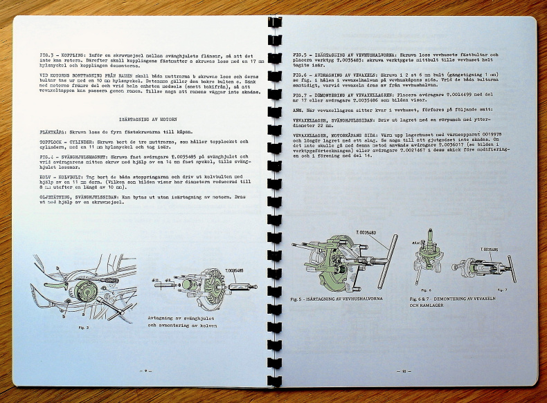 Verkstadshandbok + Reservdelskatalog Ciao Moped