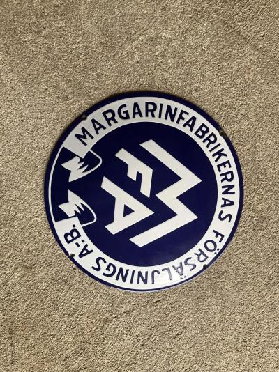Emaljskylt från Lanthandel