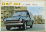 Broschyr DAF 33 Van Combi Pick-up 1968
