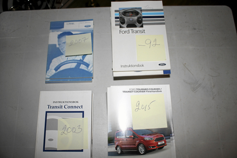 NYA FORD INSTRUKTIONSBÖCKER