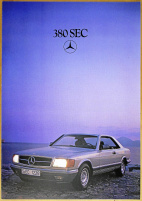 Broschyr Mercedes 380/500 SEC 1982