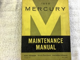 Mercury 1958 Maintenance manual