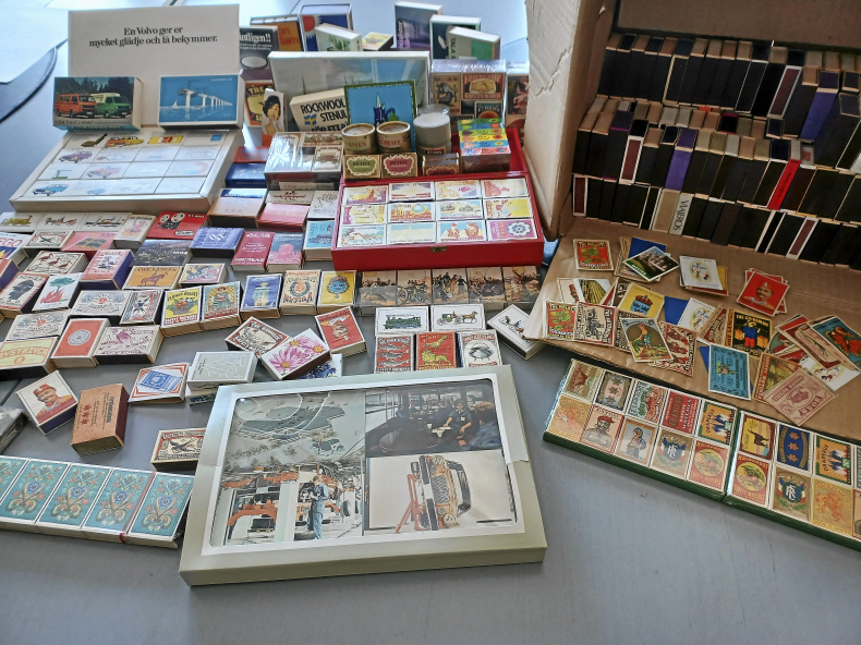 Samling tändsticksaskar