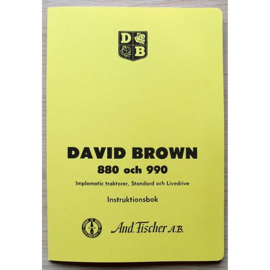 Instruktionsbok David Brown 880 och 990