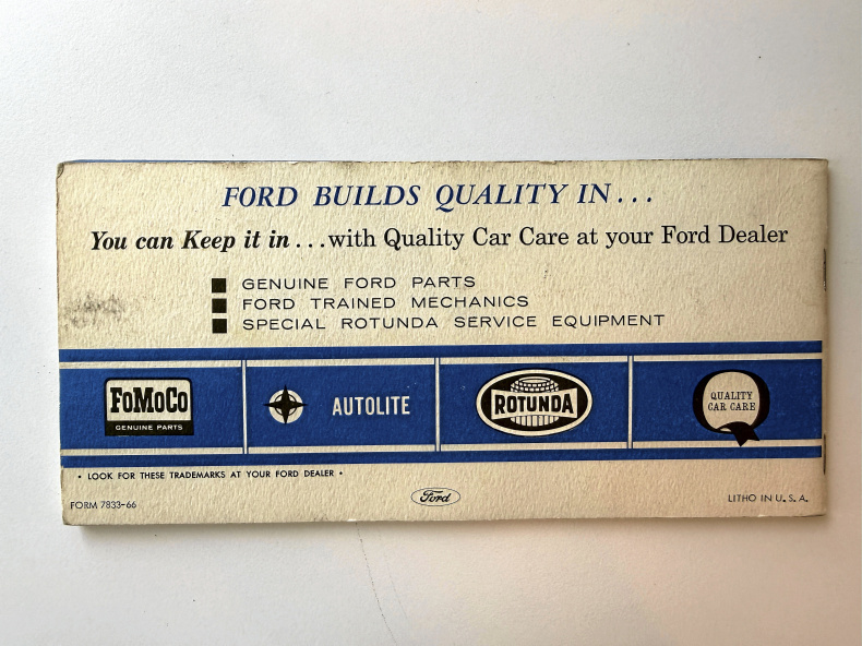Ford Mustang Instruktionsbok