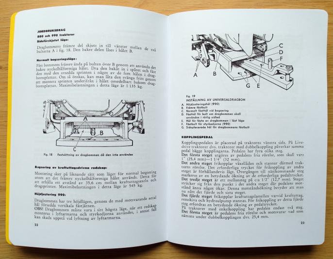 Instruktionsbok David Brown 880 och 990