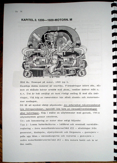 Verkstadshandbok VW Typ 1 & 2. 1961-1975