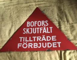 BOFORS, stor skylt
