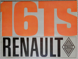 Broschyr Renault 16 TS 1969