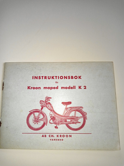 Instruktionsbok Kroon moped modell K2