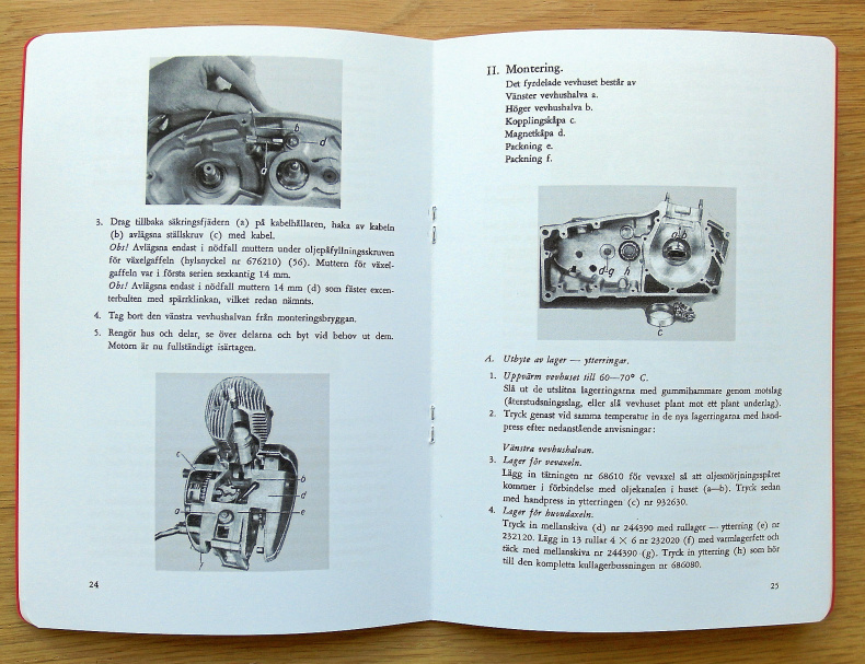 Verkstadshandbok Sachs 150 & 175 cc motorer