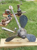 3-bladig Ställbar Propeller Manöverdon Lagerbock