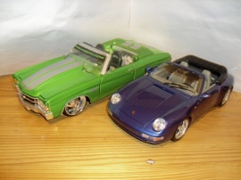 1:18 Chev. Chevelle -71/ Porsche Carrera -93