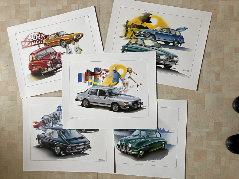 Konst serie  5st Saab 92-900