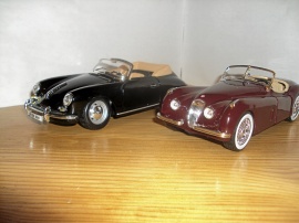1:24 Porsche 356 och Jaguar XK 120