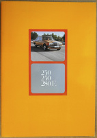 Broschyr Mercedes 230 250 280E 1977