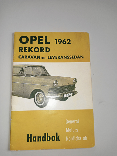 Handbok Opel Rekord 1962