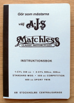 Instruktionsbok AJS / Matchless Svensk