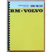 Reservdelskatalog Väghyvel Volvo VHK 118 &amp; 312