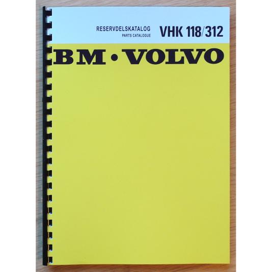 Reservdelskatalog Väghyvel Volvo VHK 118 &amp; 312