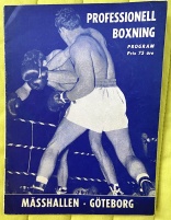 Boxningsprogram 1956