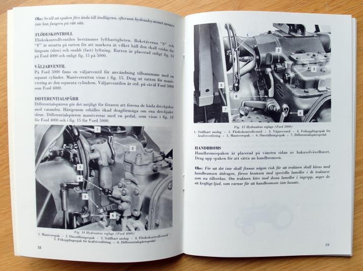 Instruktionsbok Ford Traktor Mod 4000 och 5000