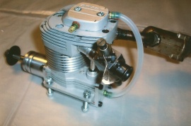 Laser, engelsk flygmotor 8,5 cc, 4-takt