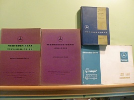 Mercedes-Benz instruktionsböcker och tabellbok