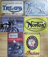 Retro Plåtskyltar