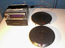 Bilradio/CD spelare+högtalare